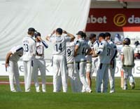 YorkshirePlayers-Celebrate-DavieAlex-Wicket1-2-0525